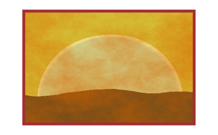 Illustration: hazy atmosphere veiling the sun