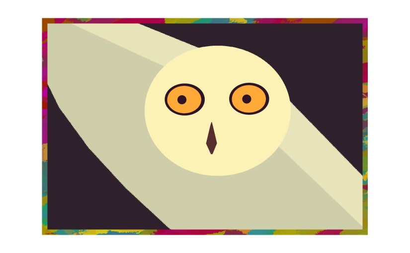 Illustration: snowy owl