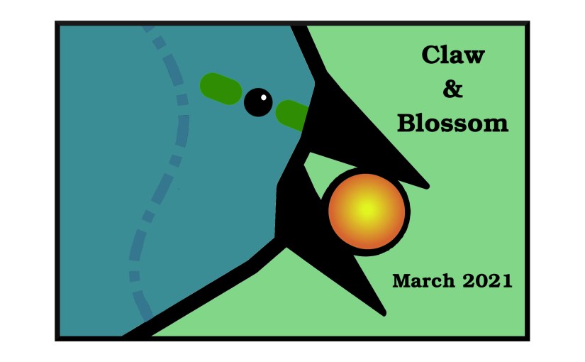 Illustration: blue bird with gem in its beak