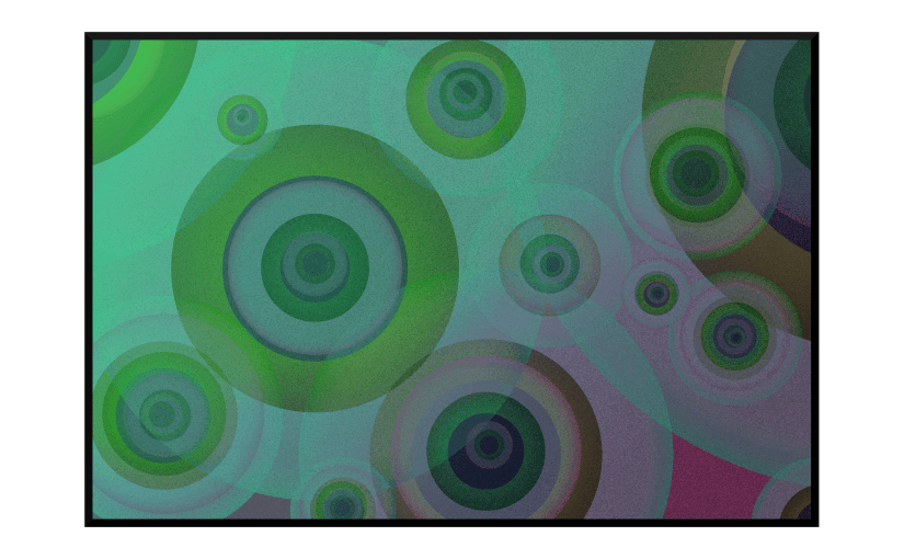 Illustration: abstract image of raindrops gathering